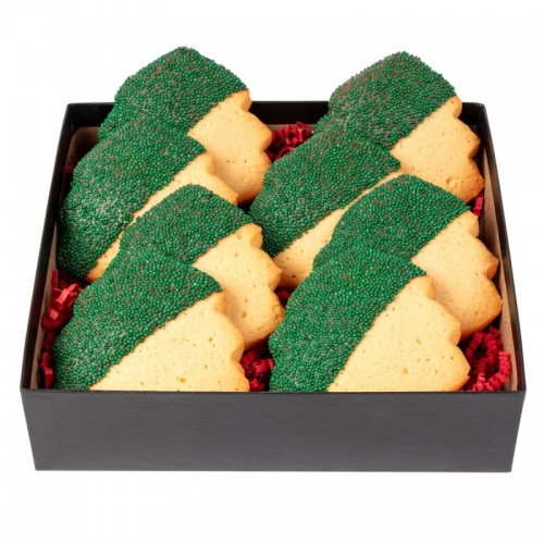Decadent Christmas Tree Cookies in Gift Box Decadent Christmas Tree Cookies in Gift Box