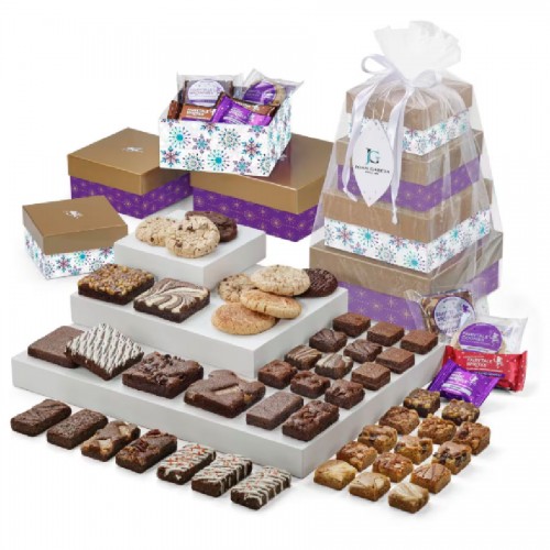 Fairytale 4-Box Brownie & Cookie Tower