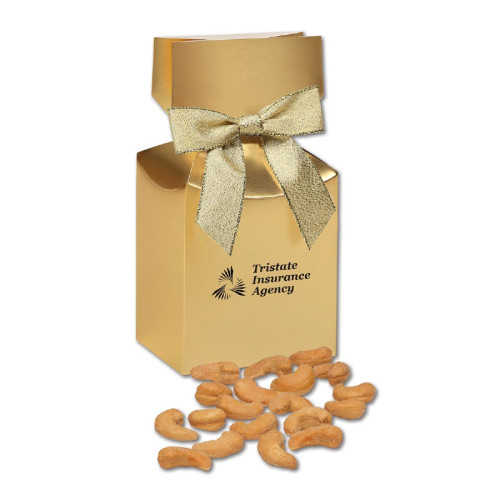 Fancy Cashews in Gift Box with Bow Fancy Cashews in Gift Box with Bow