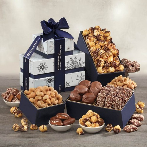 Festive Snowflake Favorites Tower