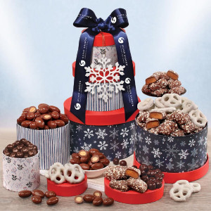 Festive Snowflake Tower