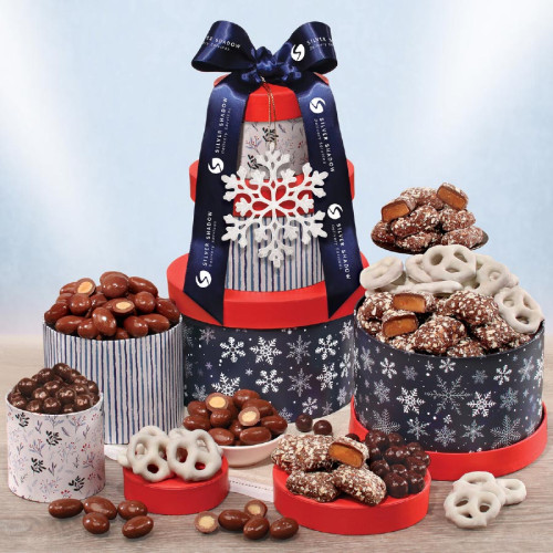 Festive Snowflake Tower