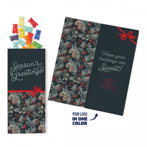 One Color Foil-Stamped Stock Sweeter Cards with Albanese® Gummi Bears