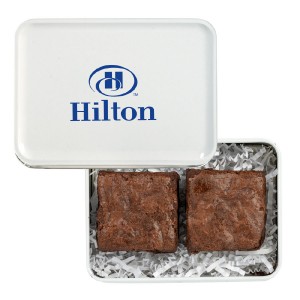 Fresh Beginnings 2 Fudge Brownies in Tin Fresh Beginnings 2 Fudge Brownies in Tin