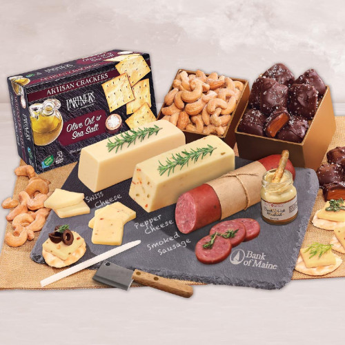 Genuine Slate Cheese Plate with Party Favorites