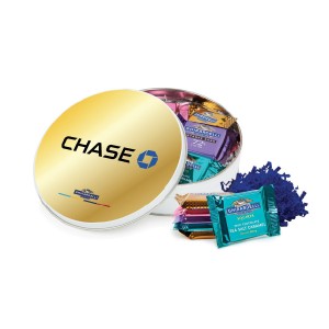Round Gift Tin with Ghirardelli Chocolate Squares