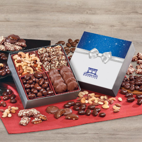 Holiday Gift Box with Gourmet Treats