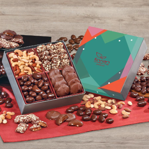 Holiday Gift Box with Gourmet Treats