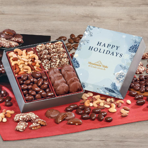 Holiday Gift Box with Gourmet Treats