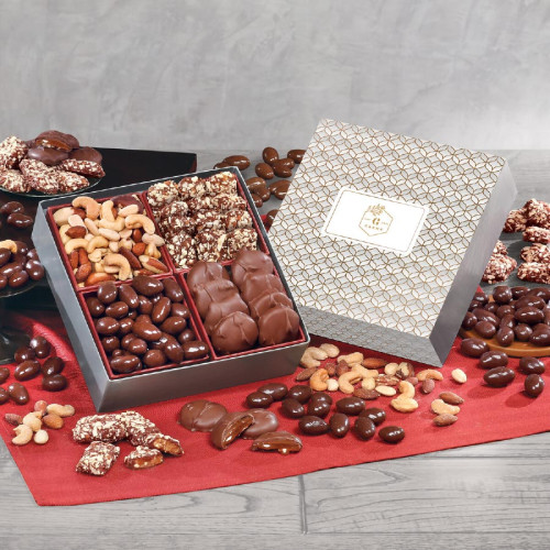 Holiday Gift Box with Gourmet Treats