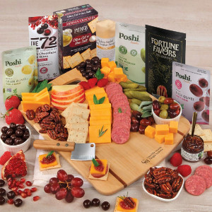 Party Board with Charcuterie Essentials