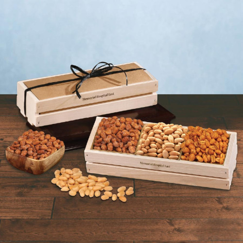 Peanut Lover's Assortment in Wooden Crate