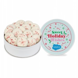 Peppermint Delight Cookies 18 Piece Medium Gift Tin Peppermint Delight Cookies 18 Piece Medium Gift Tin