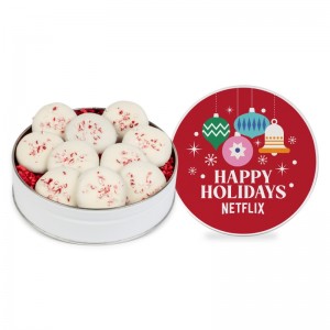 Peppermint Delight Cookies 10 Piece Small Gift Tin Peppermint Delight Cookies 10 Piece Small Gift Tin