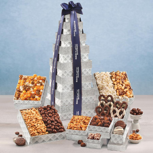 Silver Delights Giant Party Tower