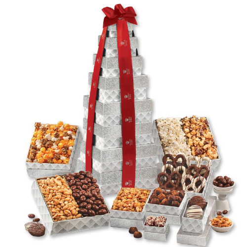 Silver Delights Giant Party Tower