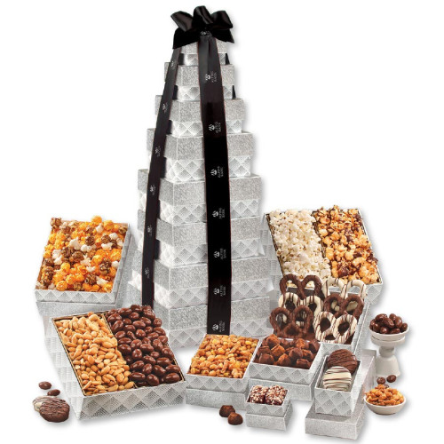 Silver Delights Giant Party Tower