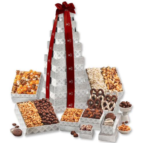 Silver Delights Giant Party Tower
