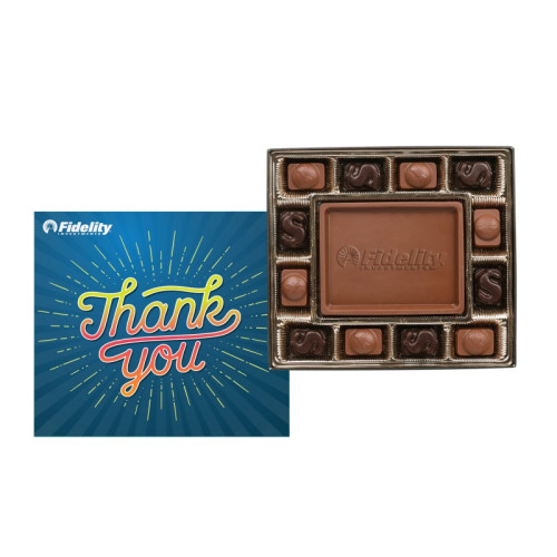 Small Custom Chocolate Delight Gift Box with Full Color Lid Small Custom Chocolate Delight Gift Box with Full Color Lid