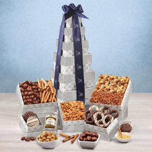 Sweet & Savory Silver Delights Tower