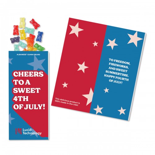 Full-Color Custom Sweeter Cards with Albanese® Gummi Bears