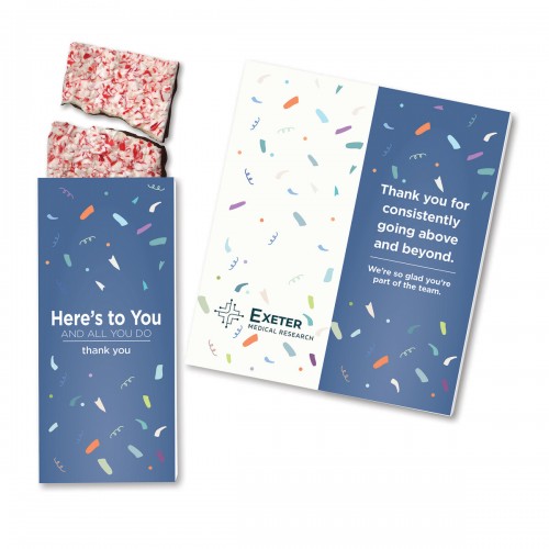 Full-Color Custom Sweeter Cards with Peppermint Bark