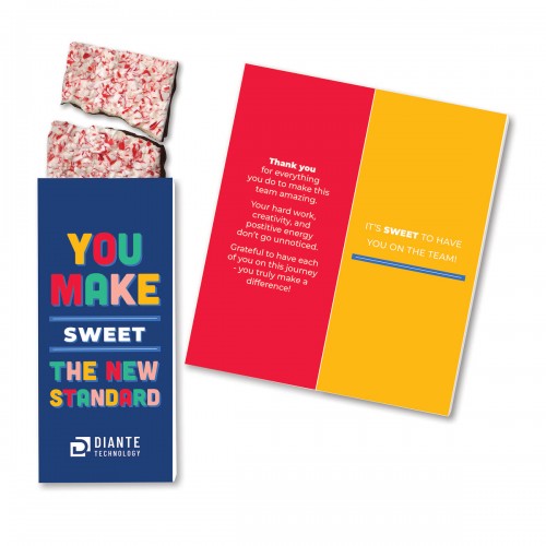 Full-Color Custom Sweeter Cards with Peppermint Bark