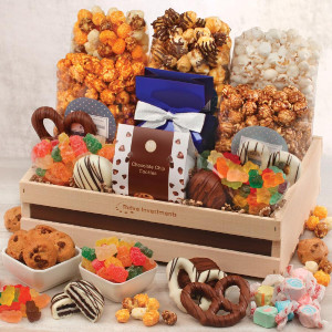 Sweets Galore in Wooden Crate