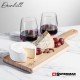 Swissmar® Bamboo Board & 2 Stemless Wine Glasses