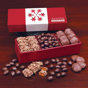 Trio of Sweets with Snowflake Wrap