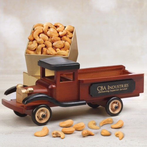 Vintage Pick-up Truck with Assorted Snacks