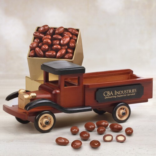 Vintage Pick-up Truck with Assorted Snacks