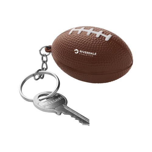 Football Shape Stress Ball Keychain