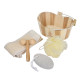 Serene 4-Piece Spa Kit in Wooden Bucket Serene 4-Piece Spa Kit in Wooden Bucket