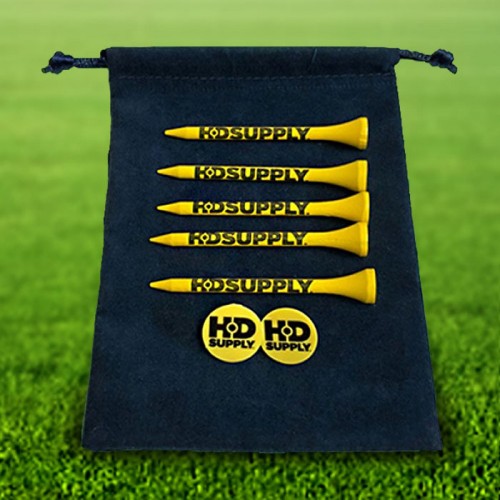 Custom Golf Tee Velveteen Pouch - 52