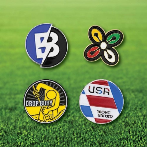 Custom Die Struck Golf Ball Marker (1") Custom Die Struck Golf Ball Marker (1")