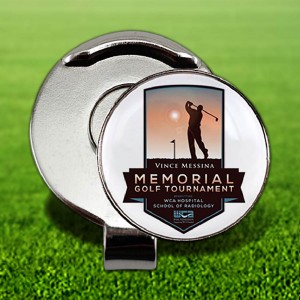 Golf Hat Clip with Custom Ball Marker (3/4")