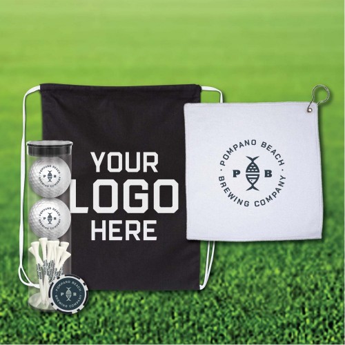 Custom Golf Swag Bag w/ Drawstring Bag