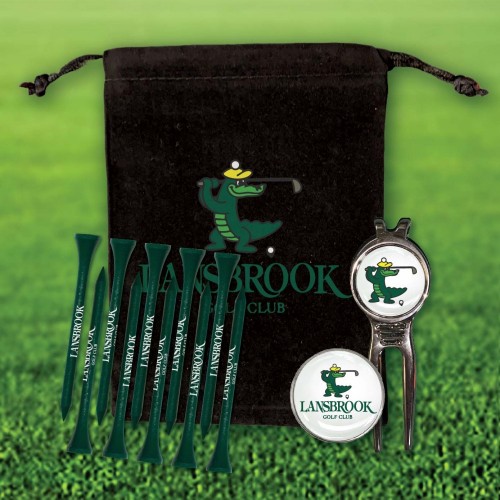 Custom Golf Tee Essex Marker Velveteen Pouch w/ Pouch Imprint