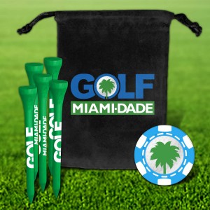 Custom Golf Tee Velveteen Pouch w/ Pouch Imprint - 5PC