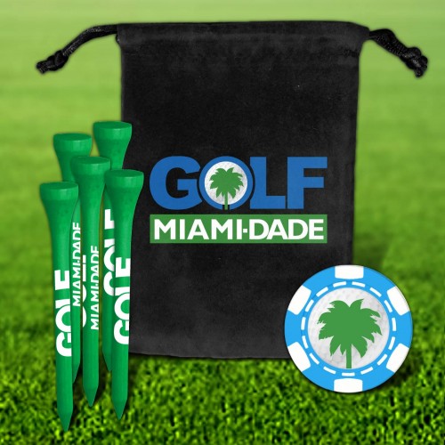 Custom Golf Tee Velveteen Pouch w/ Pouch Imprint - 5PC