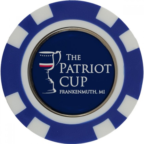 Poker Chip w/ Removable Golf Ball Marker