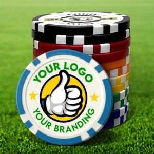 Custom Poker Chip Golf Marker Custom Poker Chip Golf Marker