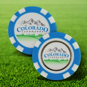 Poker Chip w/ Removable Golf Ball Marker Poker Chip w/ Removable Golf Ball Marker