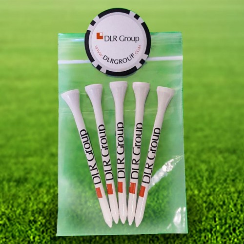 Custom Golf Tee Poly Pack - 5PC - G