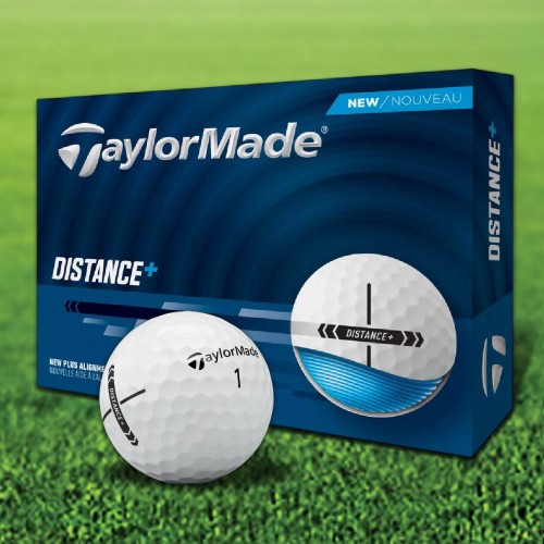 TaylorMade Distance + Custom Logo Golf Balls / Dozen