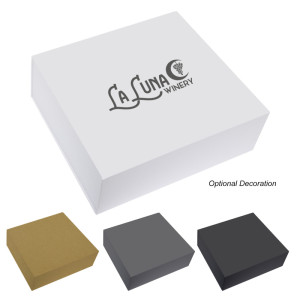15" x 12.25" Magnetic Closure Gift Box – Optional Logo Imprint
