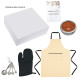 Spice Things Up Gift Set – Custom Logo Apron, Oven Mitt, Measuring Spoons & Cajun Spice