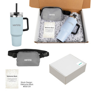 Sip and Step Gift Set – Custom Logo 40oz Tumbler & Anywhere Belt Bag