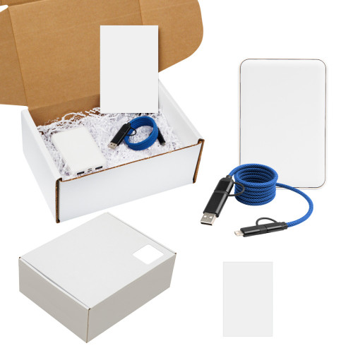 65W Quick Charge Cable & rPET Power Bank Gift Set – Custom Logo
